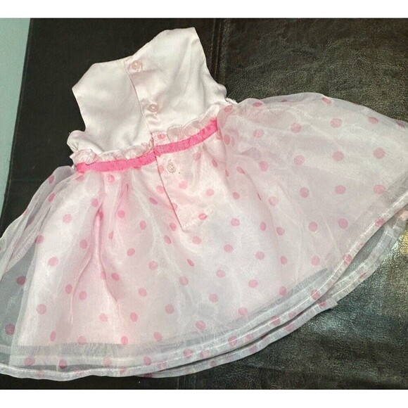 Just One You by Carters Toddler Dress Sz NB Pink Sleeveless Polka Dots Summer - Picture 2 of 3